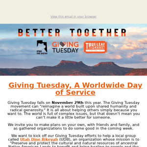 Giving Tuesday Is Better Together | TLM Newsletter