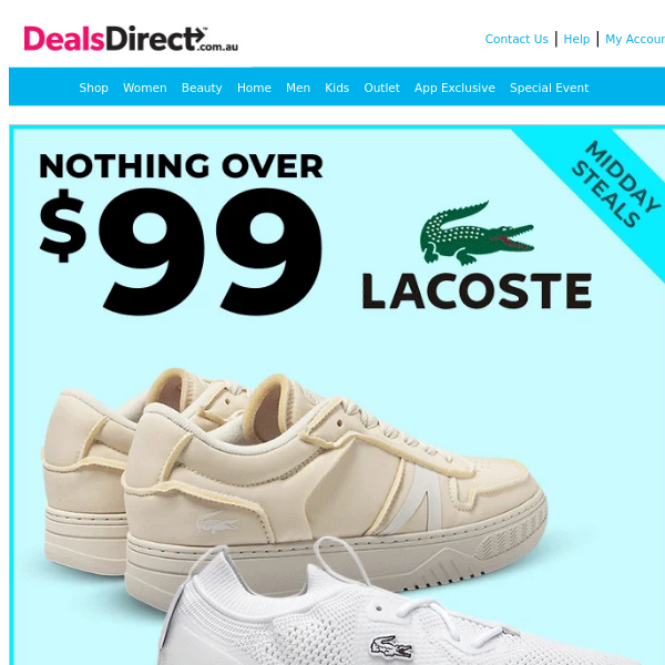 🐊 Lacoste Footwear Nothing Over $99