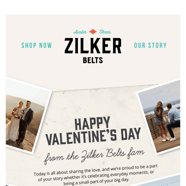 Happy Valentine’s Day from Zilker Belts ❤️