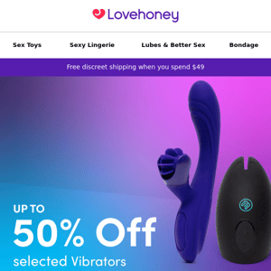 Up to 50% OFF Vibrators | Including Womanizer 😏