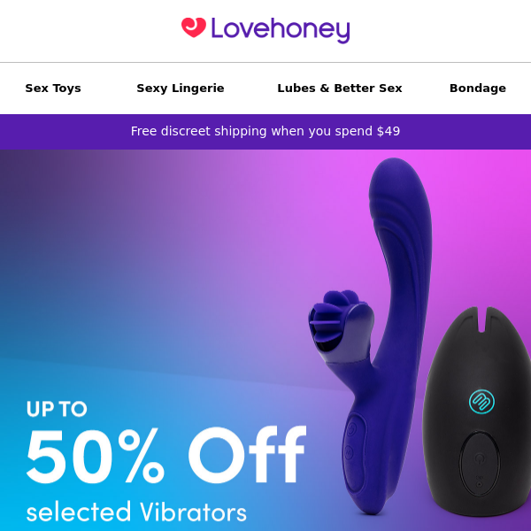 Up to 50% OFF Vibrators | Including Womanizer 😏