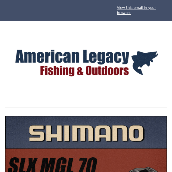 Shimano SLX MGL 70 is Now 25% Off!