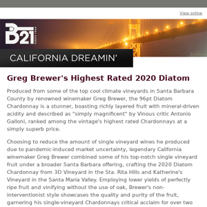 Greg Brewer''s Highest Rated 2020 Diatom