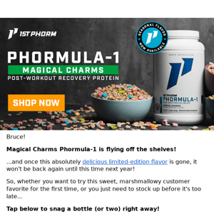 1st Phorm, it's almost gone already...