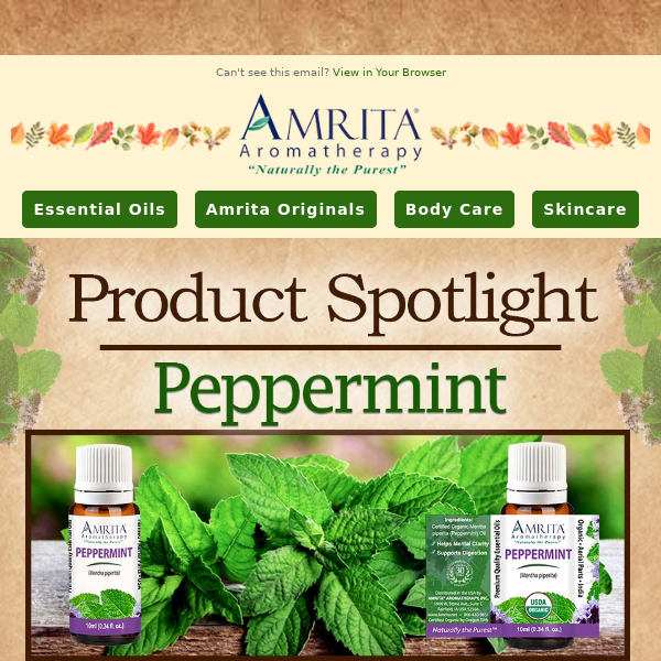 Peppermint Oil - A First Aid Essential 🚑