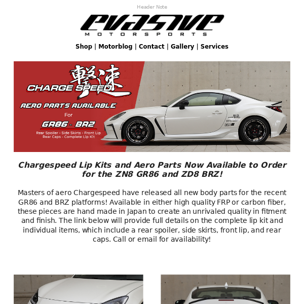 Products from Chargespeed, Mugen, and Advan x Vertex Collab!
