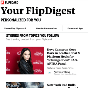 What's new on Flipboard: Stories from Celebrity News, Sports, News and more