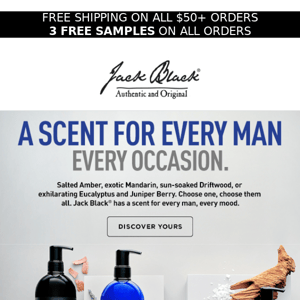 The Jack Black Scent Lineup - Something for Everyone