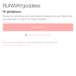 Welcome to Runway Goddess!