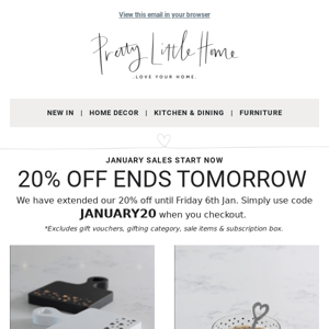 20% Ends TOMORROW 😍