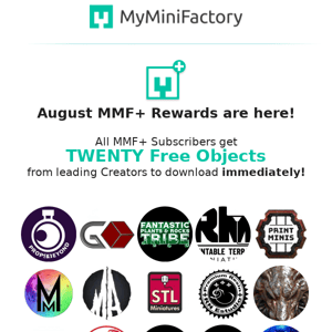 Instantly download 20 FREE premium objects!