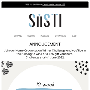 Siisti, join our Winter ❄ Home Organisation Challenge and Win 😻