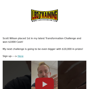 He won $1000!!