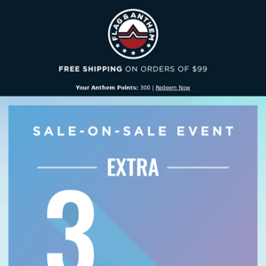 Starts NOW ➞ Sale-On-Sale Event