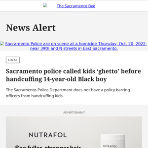 Sacramento police called kids ‘ghetto’ before handcuffing 14-year-old Black boy