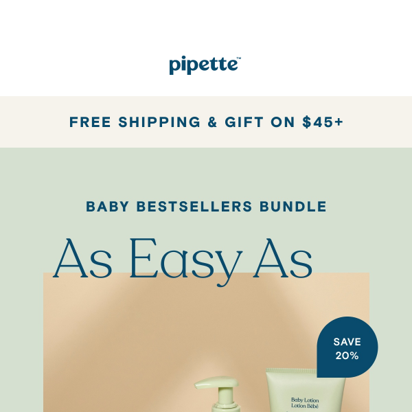 20% off the perfect baby bath routine