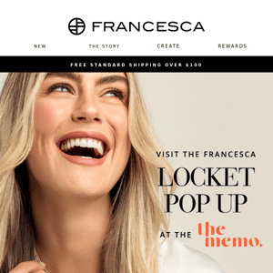 ✨ Francesca X The Memo Mother's Day locket Pop Up