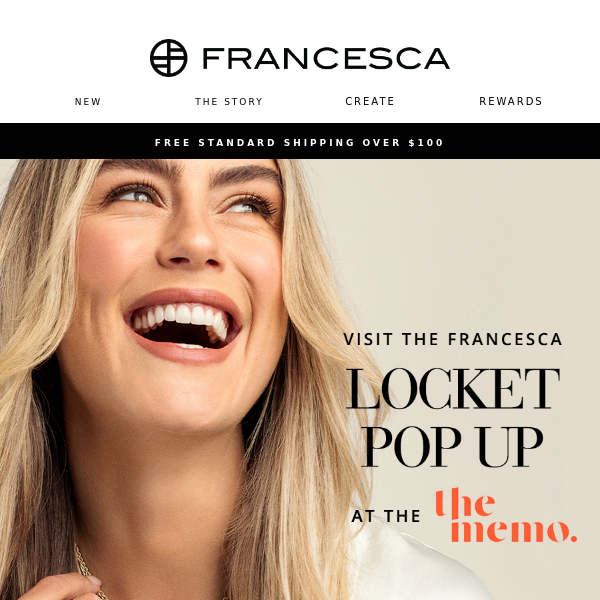 ✨ Francesca X The Memo Mother's Day locket Pop Up