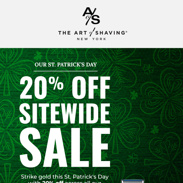 🍀 Early St. Patrick’s Day Savings—20% Off Sitewide! 🍀