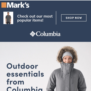 Outdoor essentials from Columbia.