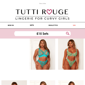 😱 Lingerie Sets starting from £15! 😱