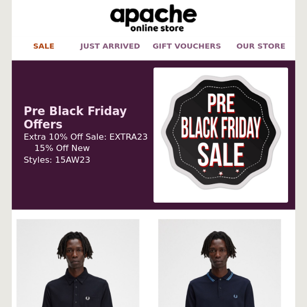 🖤 Apache Pre Black Friday Offers Now Live