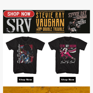 Iconic STEVIE RAY VAUGHAN T-Shirts 🎸