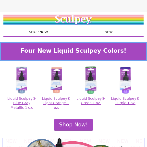 Fresh For Spring - FOUR New Liquid Sculpey Colors!