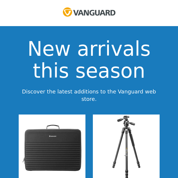 Vanguard has lots going on -- New bags, tripods & more
