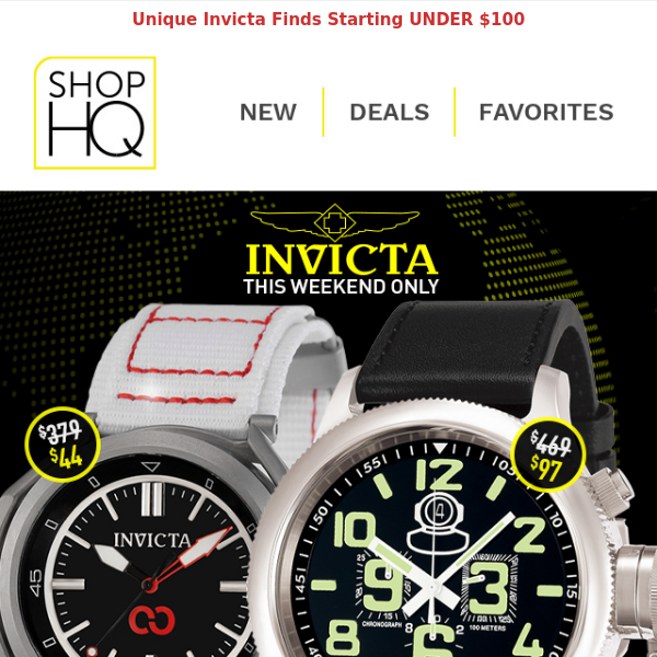Invicta OVER 70% OFF This Weekend Only