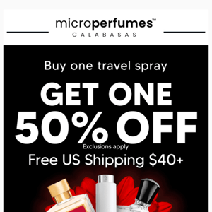 Travel spray clearance galore!