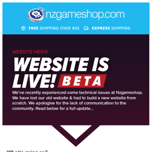 📢 Nzgameshop is now live!