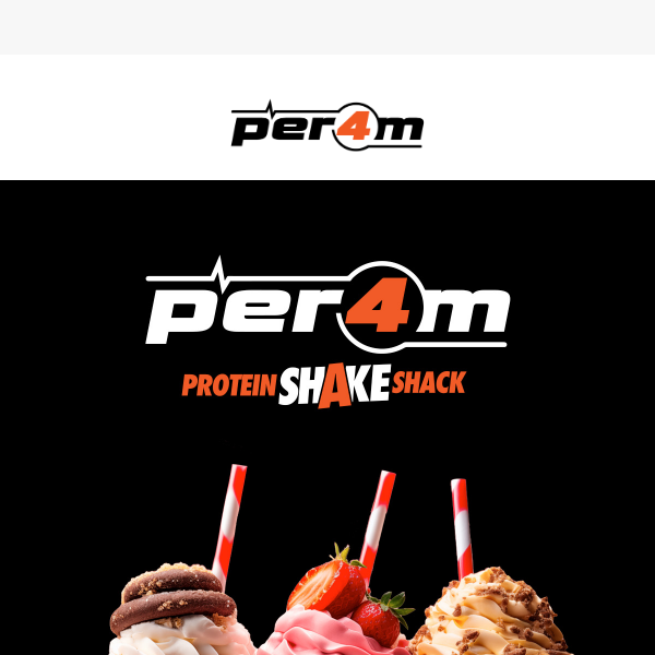 Introducing the Per4m Protein Shake Shack🍦