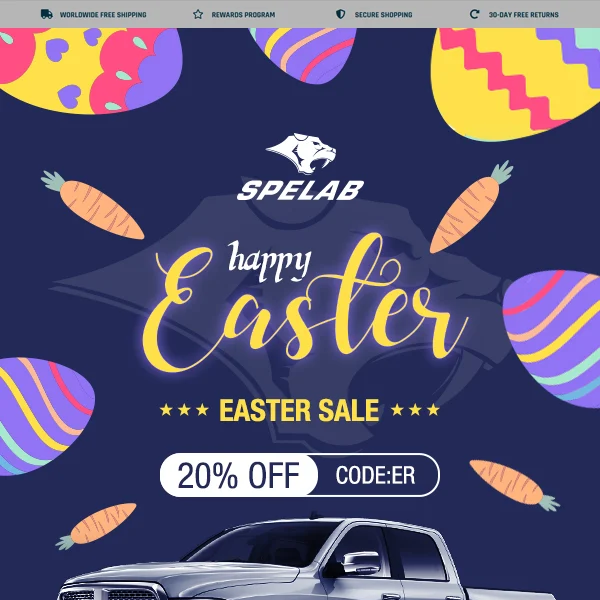 🚗Easter 20% discount countdown 24h👉SPELAB
