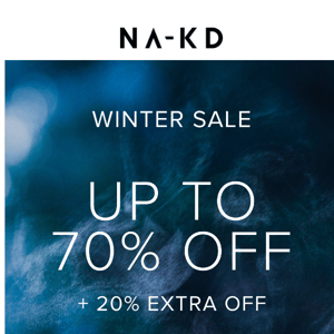 Winter Sale - up to 70% off!