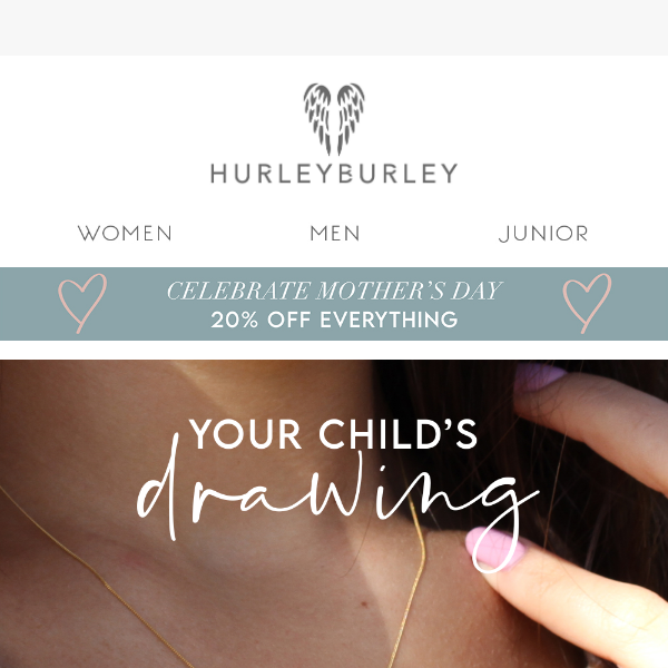 Shop Unique Gifts for Mother's Day - Your child's drawing engraved  ✏️