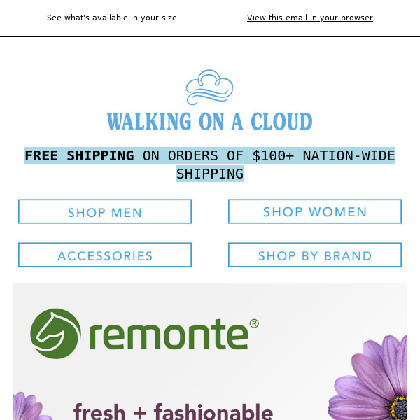 Fresh & Fashionable styles from Remonte!