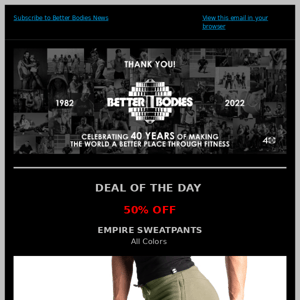 Deal Of The Day - 50% OFF EMPIRE SWEATPANTS