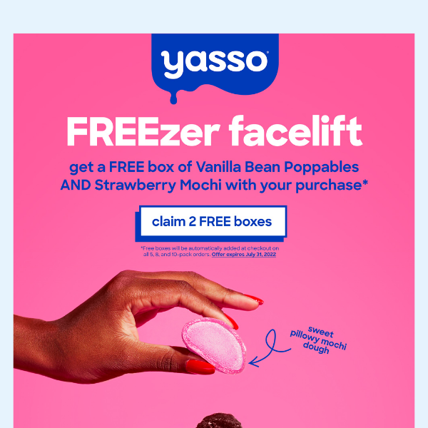 Summer snacks in the form of FREE YASSO