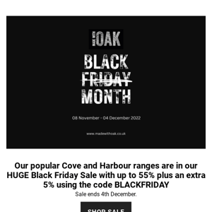 Up to 55% off our Harbour and Cove Ranges 🚨 #BlackFriday