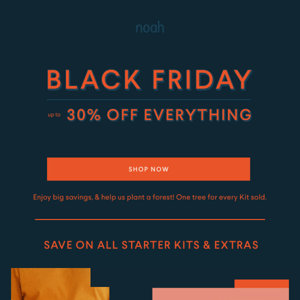 🚀 Black Friday has landed! Up to 30% off all Starter Kits & Extras