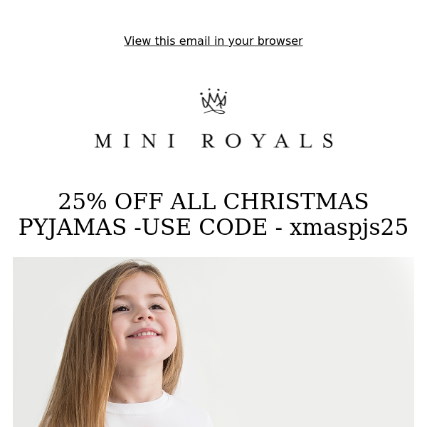 25% OFF ALL CHRISTMAS PYJAMAS - TODAY ONLY!