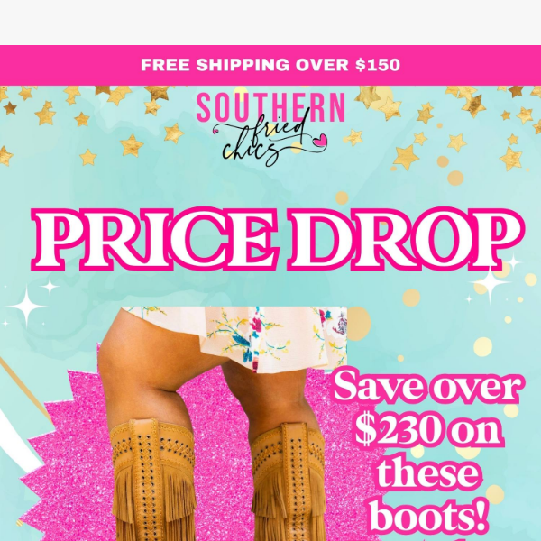 💥PRICE DROP! $230 OFF Leather Fringe Boots!🤠