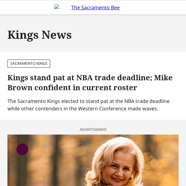 Kings stand pat at NBA trade deadline; Mike Brown confident in current roster