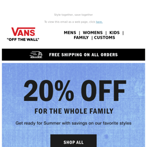 20% Off Looks for the Fam