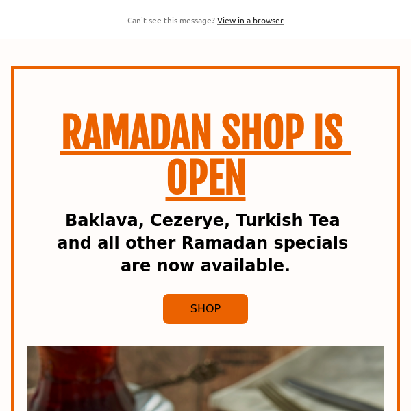 Ramadan Shop is open