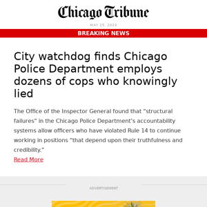 Dozens of cops who knowingly lied employed by CPD, watchdog finds