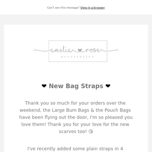❤️ New Bag Straps ❤️