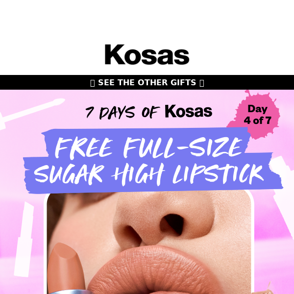Free full-size lipstick 🍬