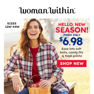 ***RE: Your Pending Order! From $6.98 Hello, New Season!
